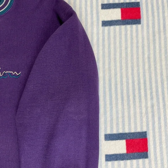 Vintage Champion Reverse Weave embroidered Spellout crewneck sweatshirt - Picture 8 of 11